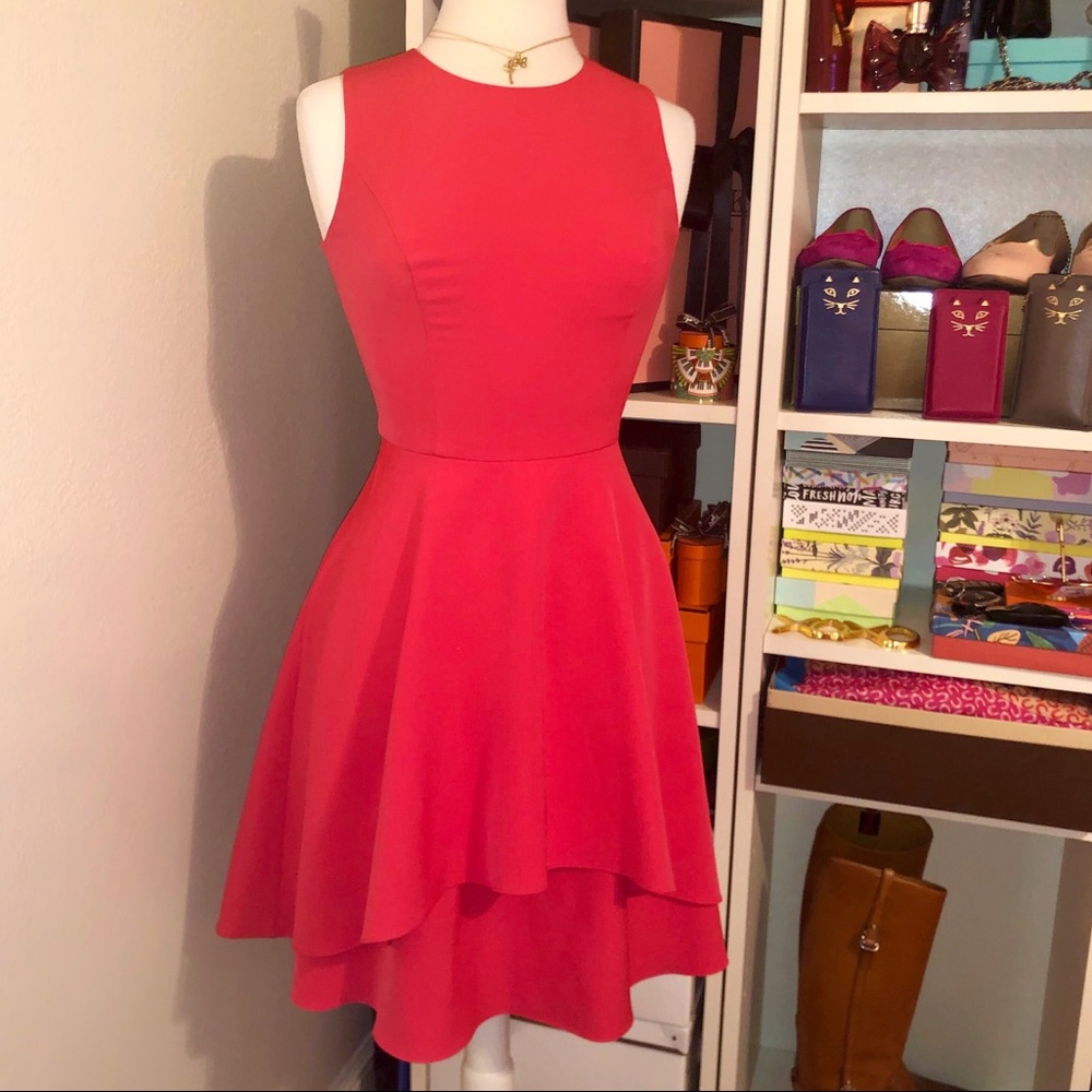Vince Camuto Fit and Flare Short Dress w/ Pockets